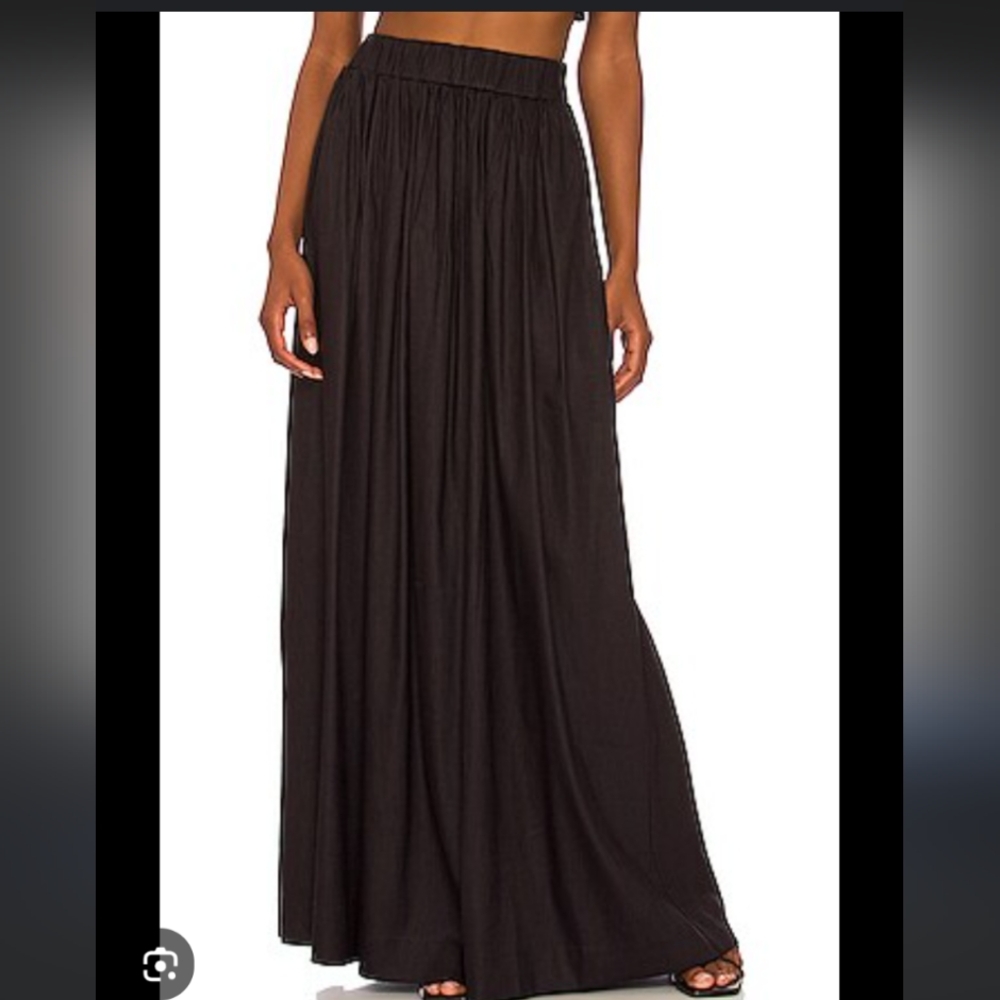 LPA Classic Black Maxi Skirt
